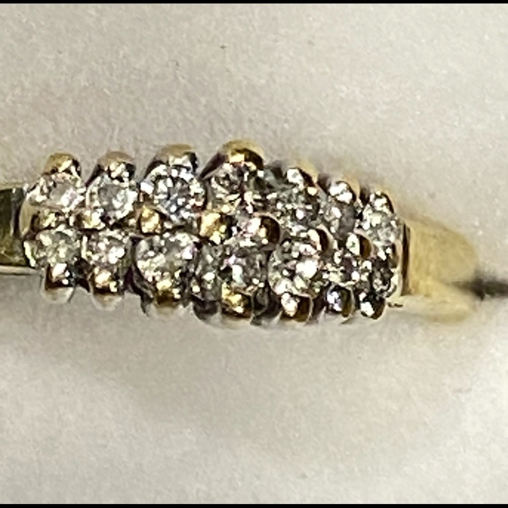 Engagement,Promise Ring 14Kt. Gold  Natural Diamond .50 ct. total wt.  size 7
